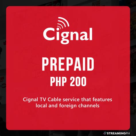 cignal tv prepaid subscription